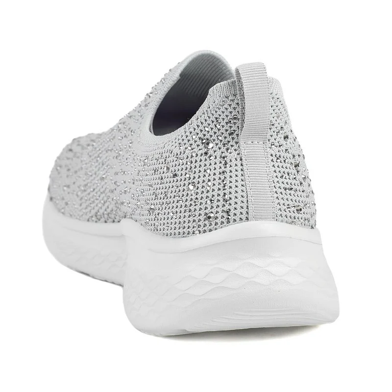 Wide Fit Memory Foam Easy Step In Trainers - BRK43042 / 329 071 - Grey