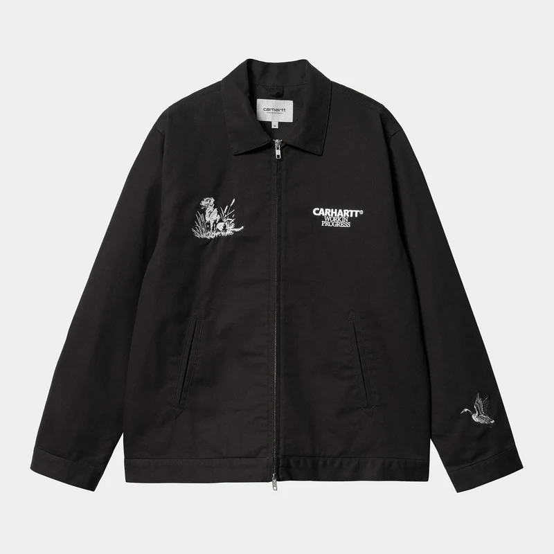 Carhartt WIP Herren Ducks Jacke - Schwarz