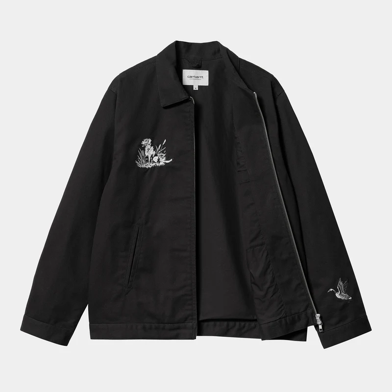 Carhartt WIP Herren Ducks Jacke - Schwarz