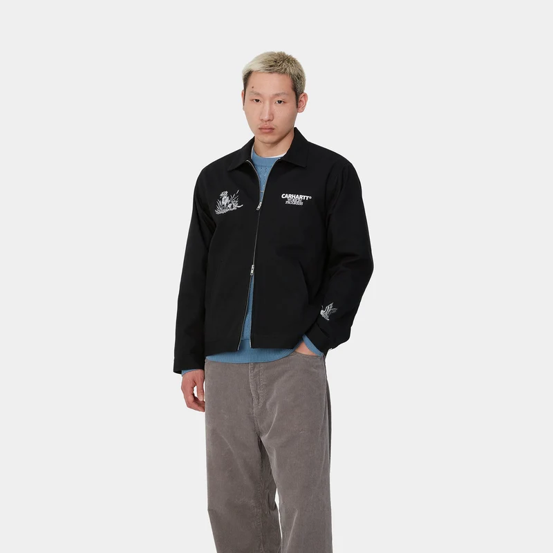 Carhartt WIP Herren Ducks Jacke - Schwarz