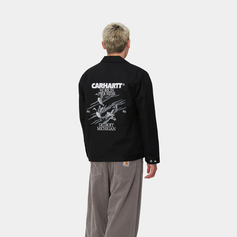 Carhartt WIP Herren Ducks Jacke - Schwarz
