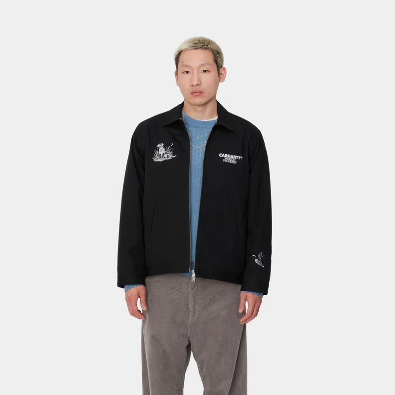 Carhartt WIP Herren Ducks Jacke - Schwarz