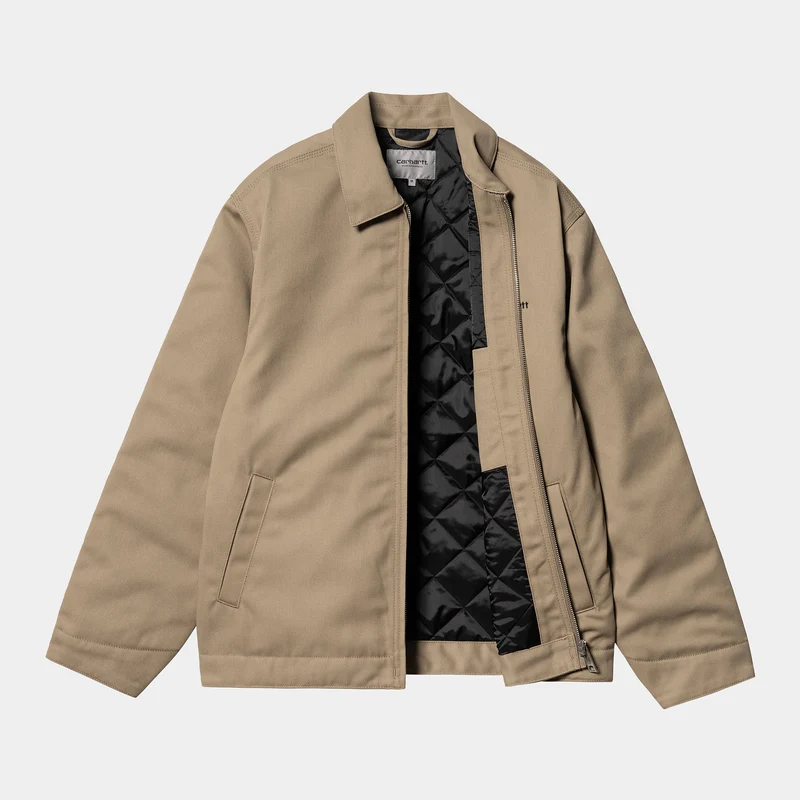 Carhartt WIP Herren Module Script Jacke - Leder / Schwarz