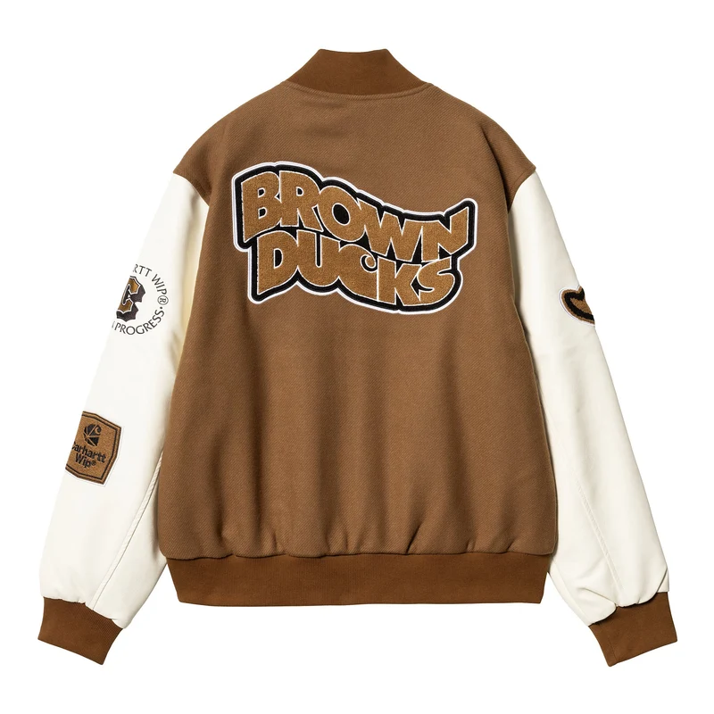 Carhartt WIP Bomberjacke „Brown Ducks“ für Herren - Hamilton Braun / Wachs