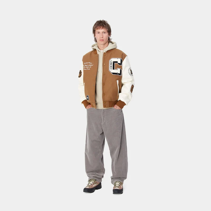 Carhartt WIP Bomberjacke „Brown Ducks“ für Herren - Hamilton Braun / Wachs