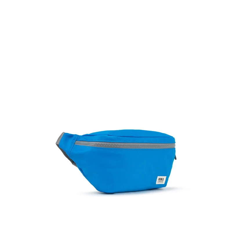 ROKA Mittelgroße Tasche „Jubilee“ aus recyceltem Nylon – Neonblau