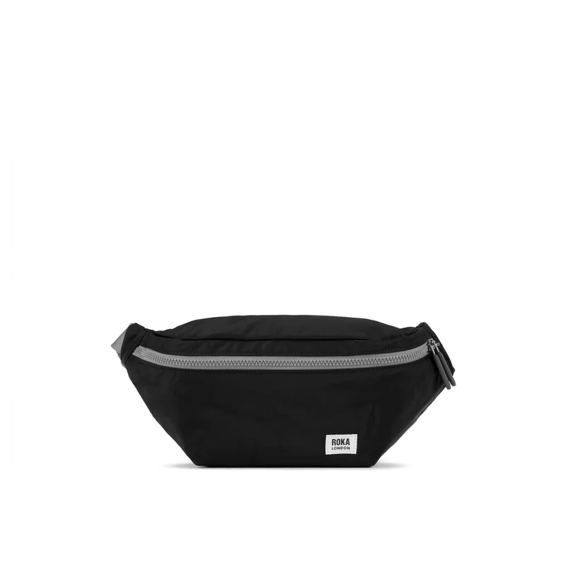 ROKA Mittelgroße Tasche „Jubilee“ aus recyceltem Nylon - Schwarz