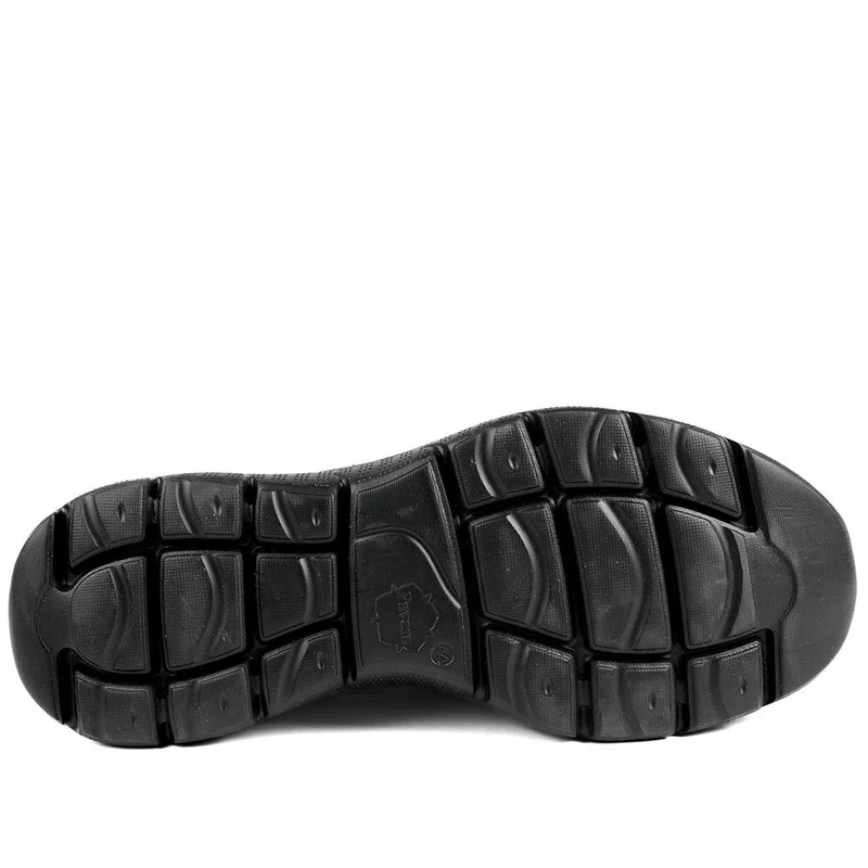 Easy Step In Wide Fit Memory Foam Lace Up Trainers - BOJIE43000 / 328 888 - Black