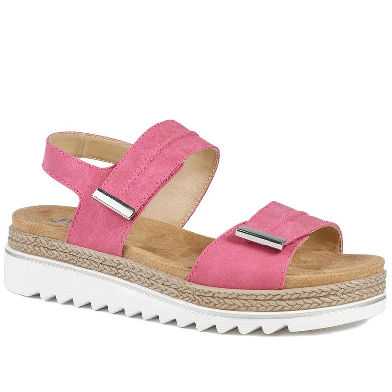 Dual Touch-Fastening Sandals - WBINS41055 / 327 235 - Pink