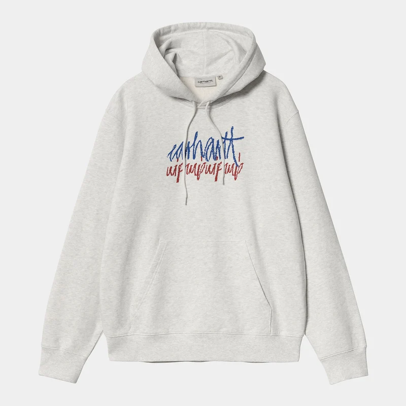Carhartt WIP Stereo-Kapuzenpullover für Herren - Ash Heather