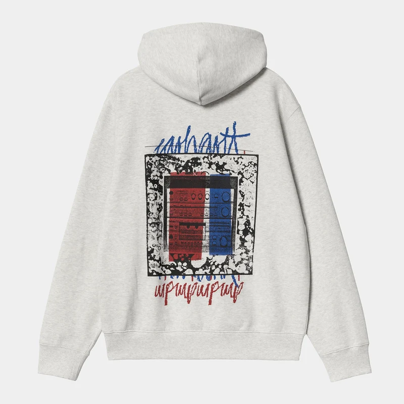 Carhartt WIP Stereo-Kapuzenpullover für Herren - Ash Heather