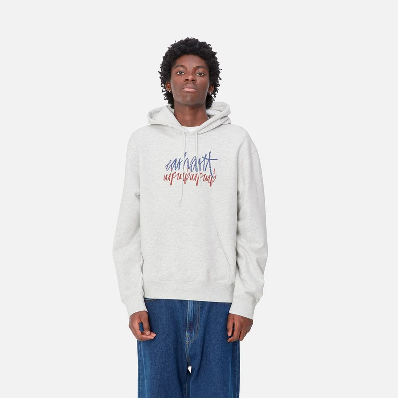 Carhartt WIP Stereo-Kapuzenpullover für Herren - Ash Heather