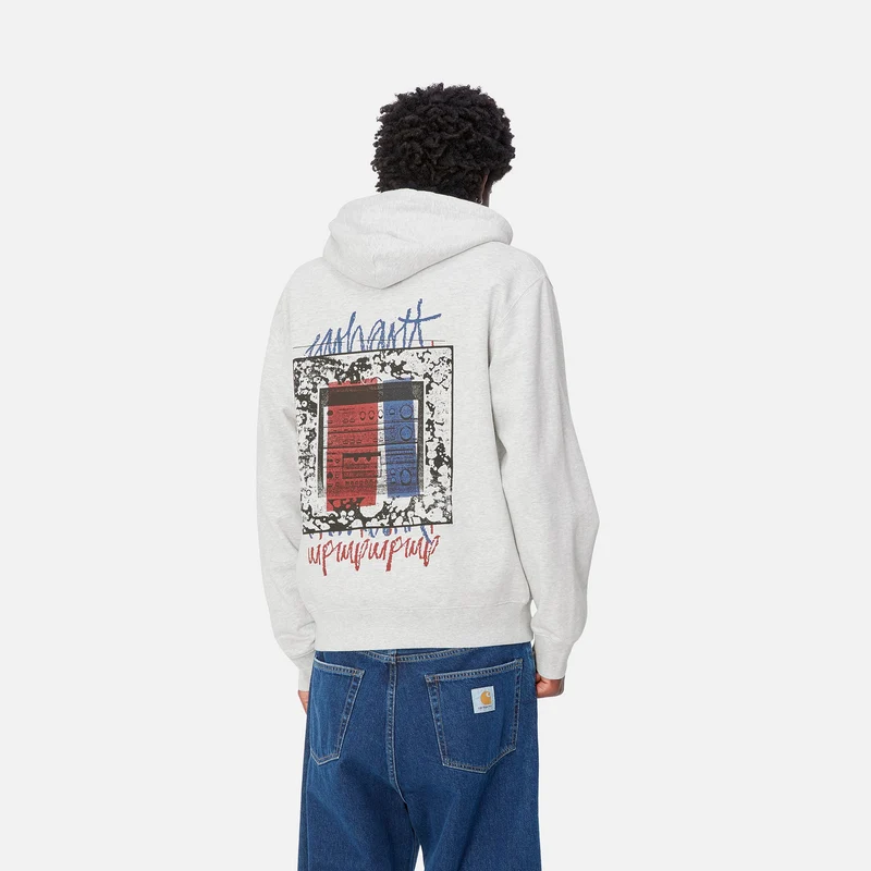 Carhartt WIP Stereo-Kapuzenpullover für Herren - Ash Heather