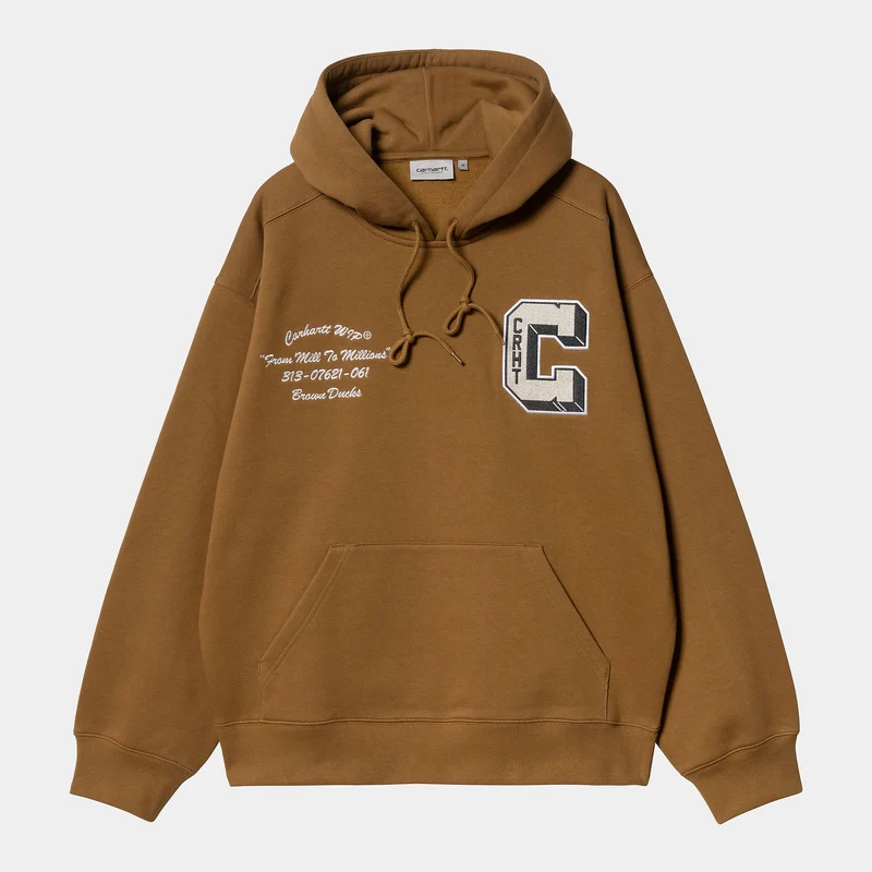 Carhartt WIP Kapuzenpullover „Brown Ducks“ für Herren – Hamilton Brown
