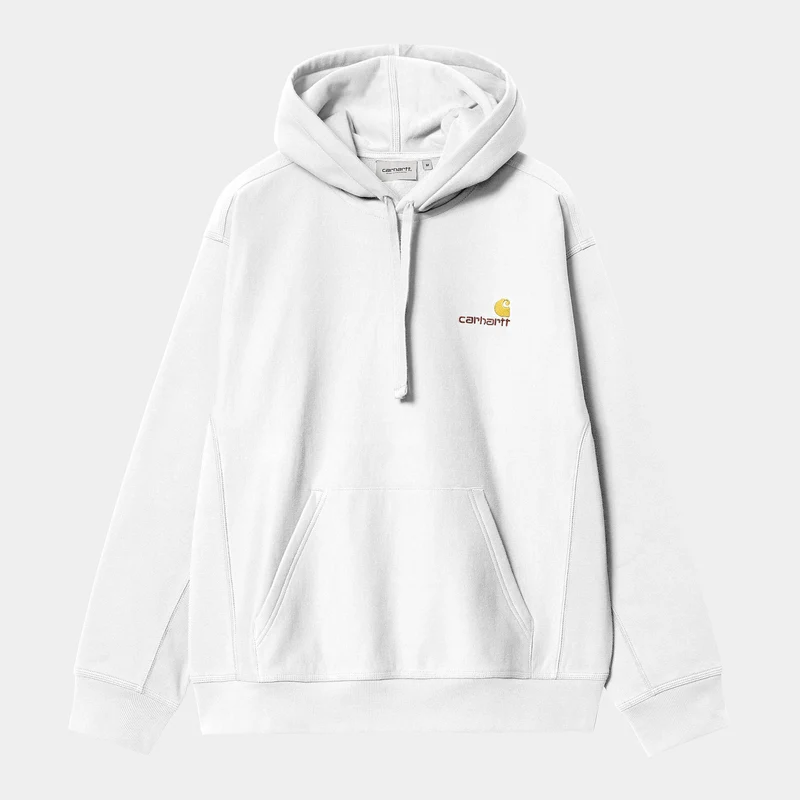 Carhartt WIP Herren American Script Hoodie - Weiß