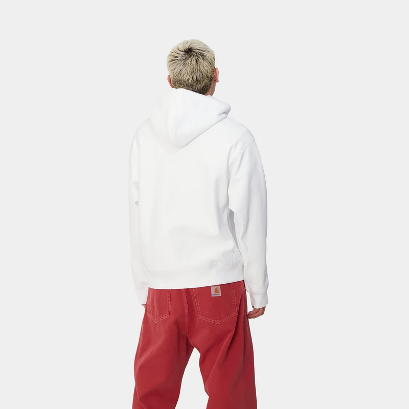 Carhartt WIP Herren American Script Hoodie - Weiß