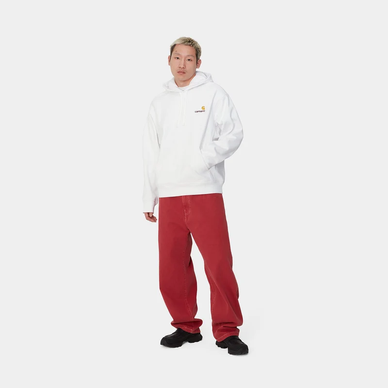 Carhartt WIP Herren American Script Hoodie - Weiß