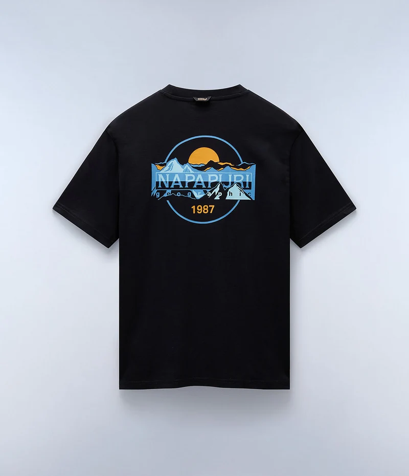 Napapijri Durand Herren-T-Shirt – Schwarz