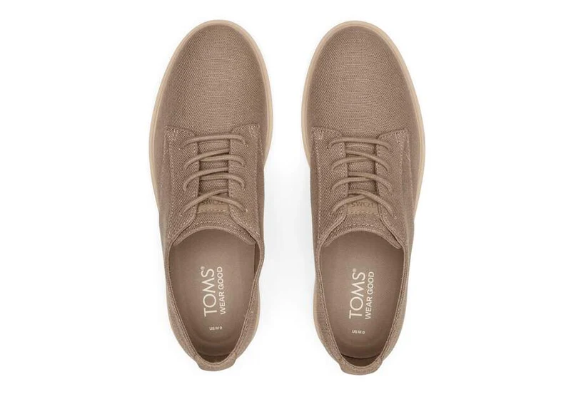 TOMS Herren Navi TRVL Lite Taupe Heritage Canvas Abendschuh - Taupe