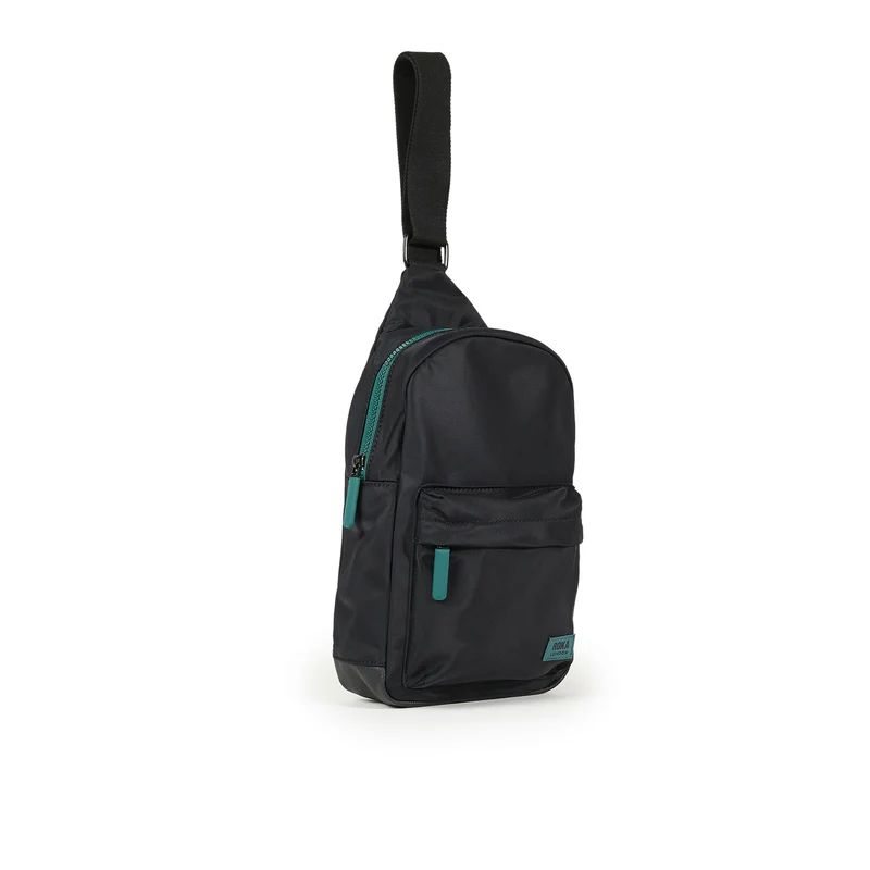 ROKA All Black Willesden Große Tasche aus recyceltem Nylon, Farbe B Teal