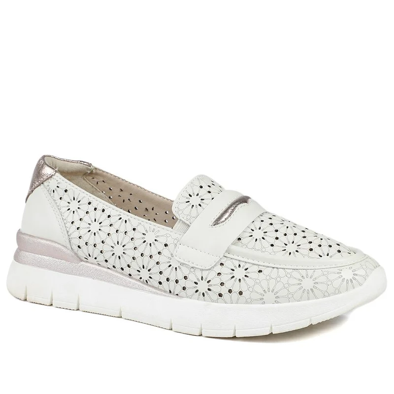 Arch Support Leather Slip On Shoes - BRK43027 / 328 997