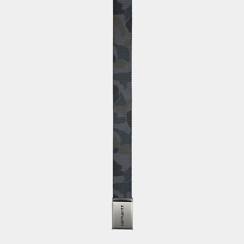 Carhartt WIP Unisex Chrom-Clip-Gürtel - Camo Duck Grey