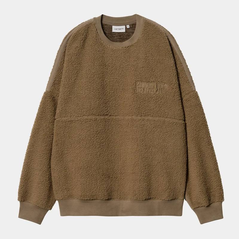 Carhartt WIP Sweat-Oberteil mit Koordinaten für Herren - Schokolade