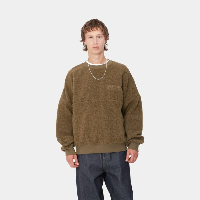 Carhartt WIP Sweat-Oberteil mit Koordinaten für Herren - Schokolade