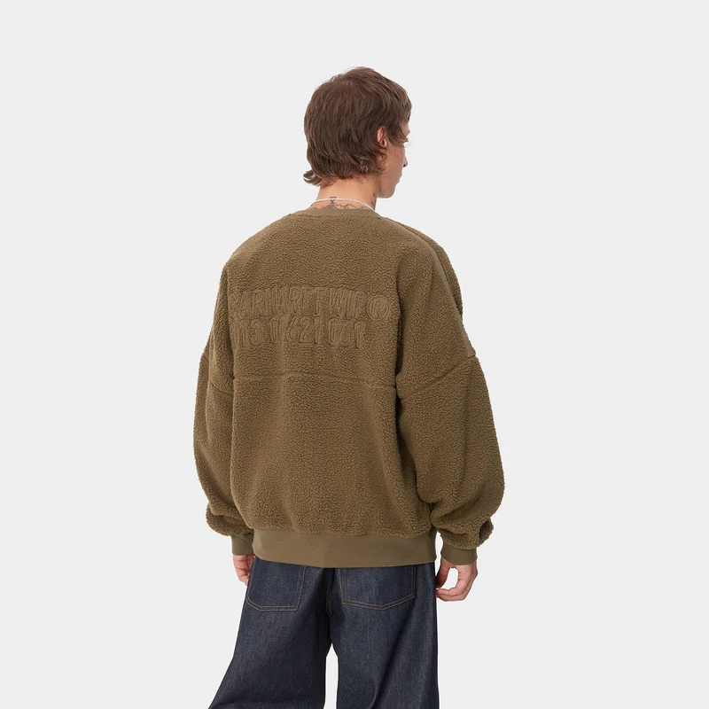 Carhartt WIP Sweat-Oberteil mit Koordinaten für Herren - Schokolade