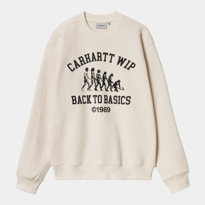 Carhartt WIP Herren Main Basics Sweat Top - Natur