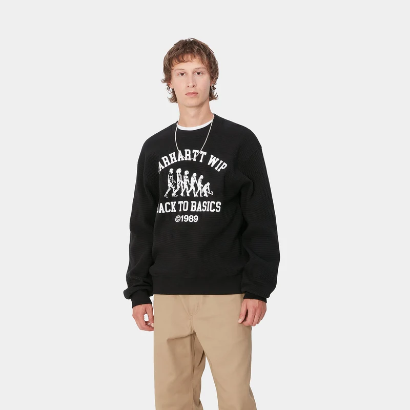 Carhartt WIP Main Basics Sweat-Top für Herren - Schwarz