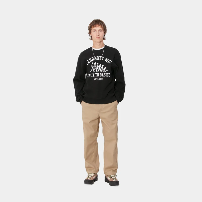 Carhartt WIP Main Basics Sweat-Top für Herren - Schwarz