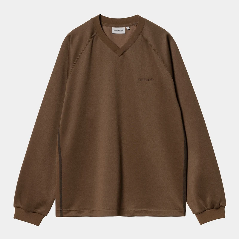 Carhartt WIP Bolan Sweat-Top mit V-Ausschnitt für Herren – Schokolade / Tabak