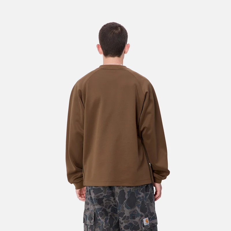 Carhartt WIP Bolan Sweat-Top mit V-Ausschnitt für Herren – Schokolade / Tabak