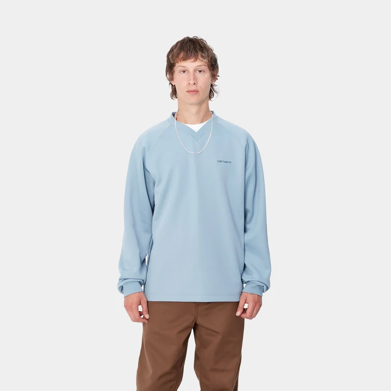 Carhartt WIP Bolan Sweat-Top für Herren mit V-Ausschnitt - Dusty Ice