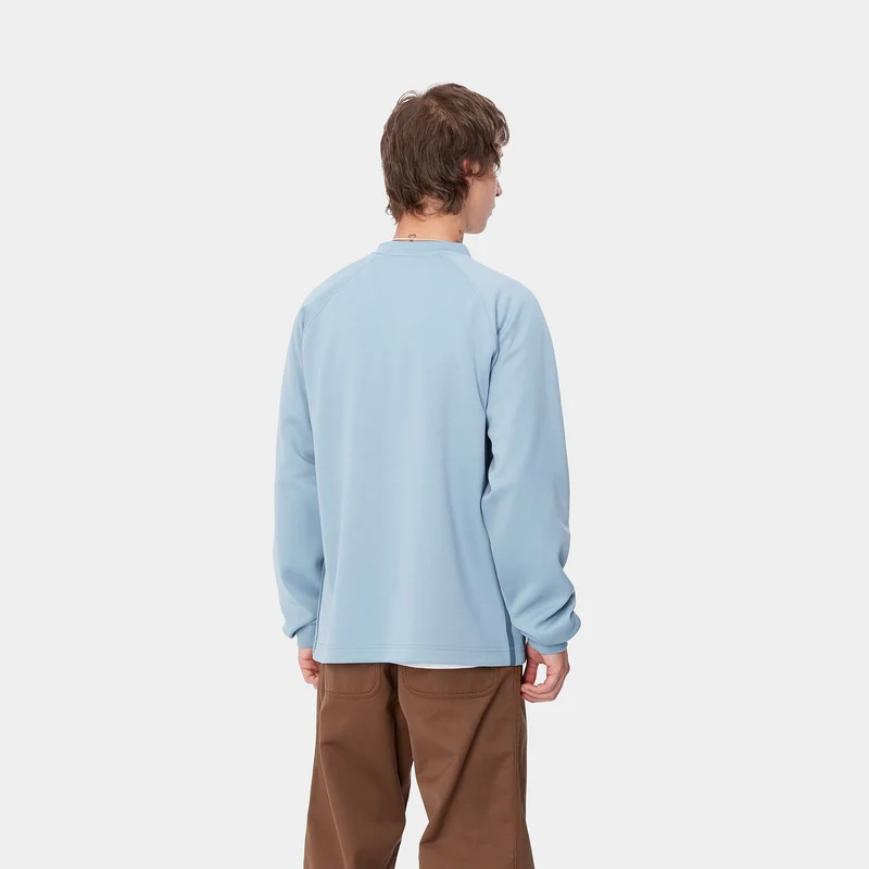 Carhartt WIP Bolan Sweat-Top für Herren mit V-Ausschnitt - Dusty Ice