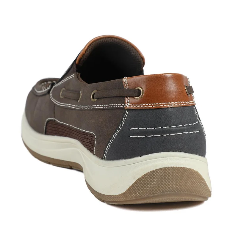 Wide Fit Slip On Casual Shoes - CHANG43001 / 328 833 - Brown