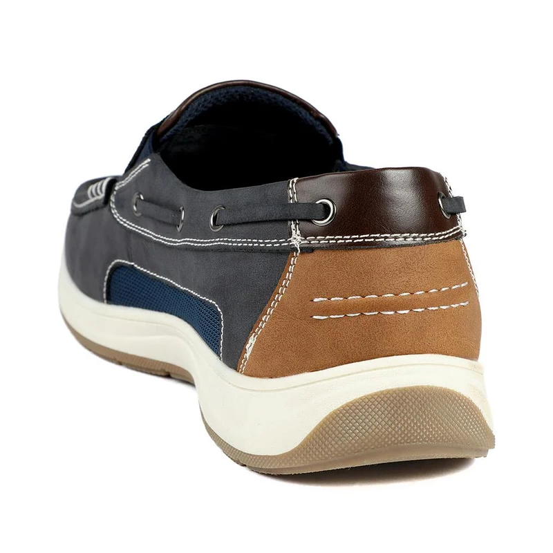 Wide Fit Slip On Casual Shoes - CHANG43001 / 328 833 - Navy