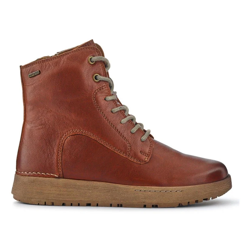 Lace-Up Leather Ankle Boots - JOSEF40513 / 326 497 - Brown