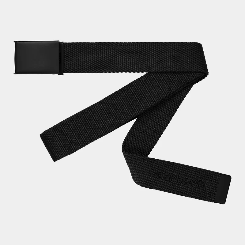 Carhartt WIP Unisex-Gürtel mit Ton-in-Ton-Schriftzug - Schwarz