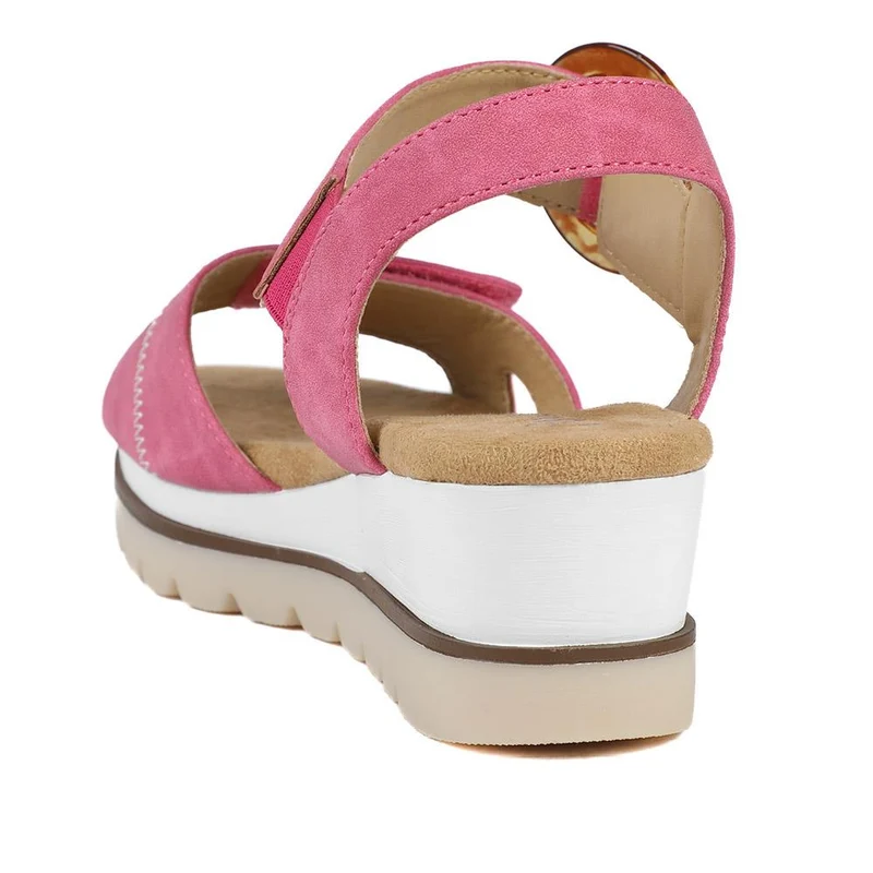 Comfortable Wedge Heel Sandals - WBINS35128 / 321 724 - Pink