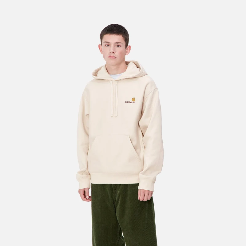 Carhartt WIP Herren American Script Hoodie - Moonbeam
