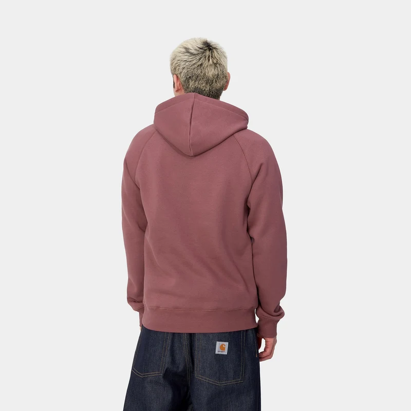 Carhartt WIP Herren Chase Hoodie - Dusty Fuchsia
