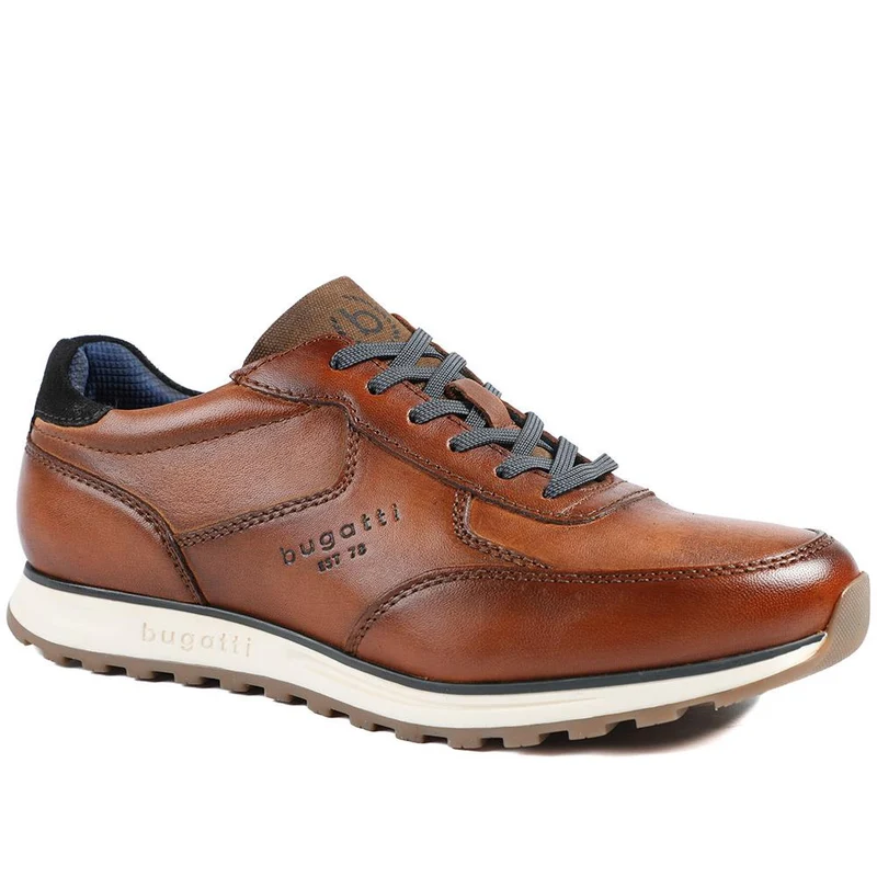 Bugatti Leather Lace Up Trainers - BUG43511 / 328 753