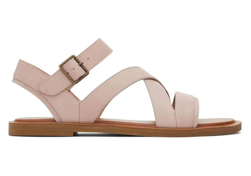 TOMS Riemchensandale „Sloane“ aus Leder für Damen - Rosa