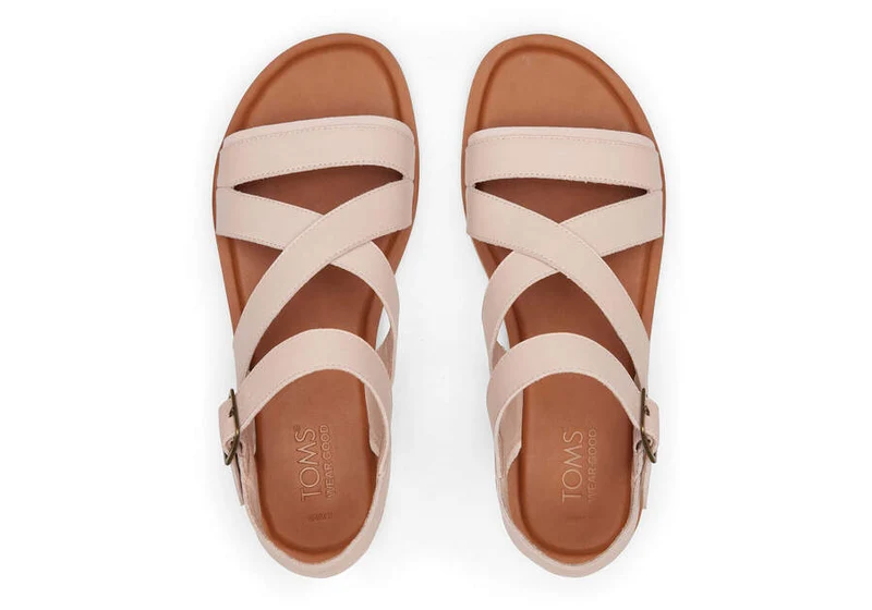 TOMS Riemchensandale „Sloane“ aus Leder für Damen - Rosa
