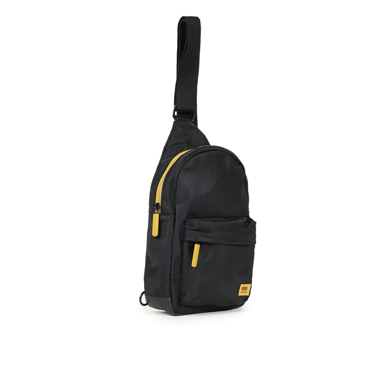 ROKA All Black Willesden B Corn Große Recycling-Nylontasche