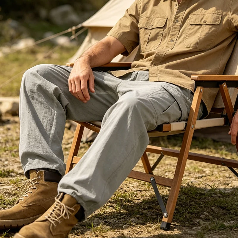 Amanddo | Lässige Herrenhose mit Utility-Taschen