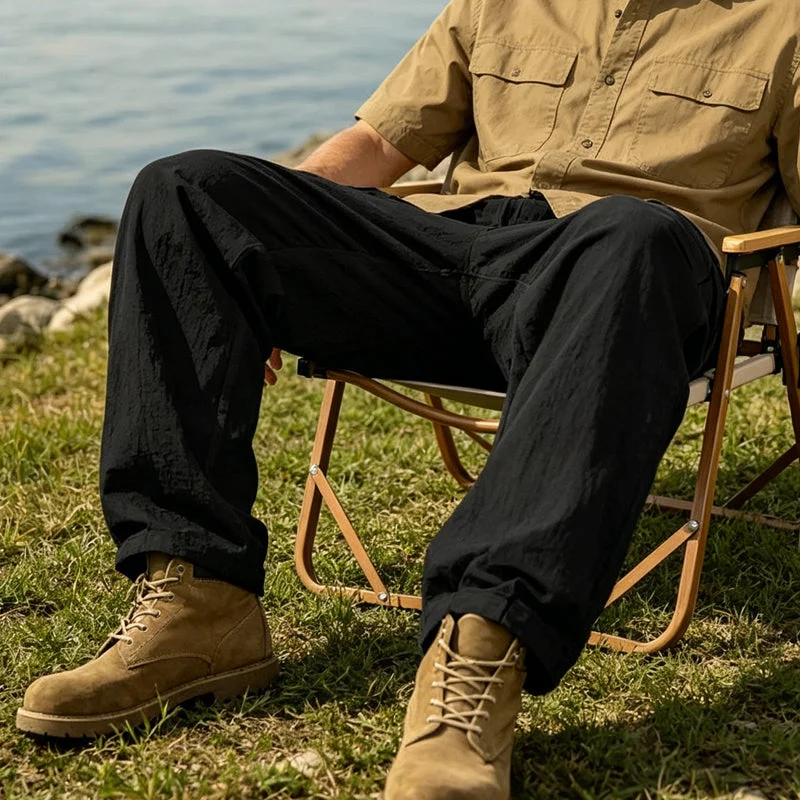 Amanddo | Lässige Herrenhose mit Utility-Taschen