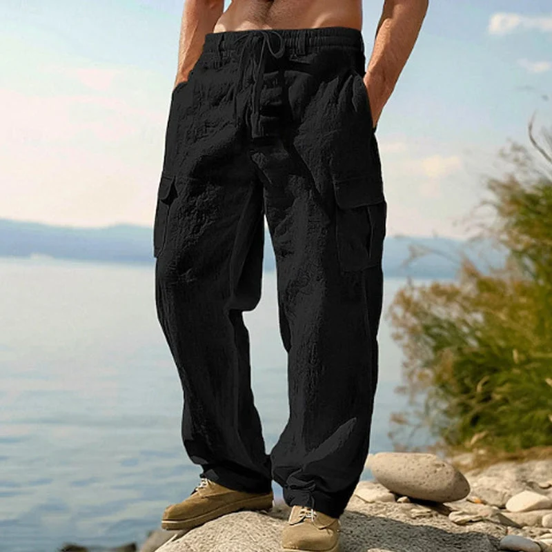 Amanddo | Lässige Herrenhose mit Utility-Taschen